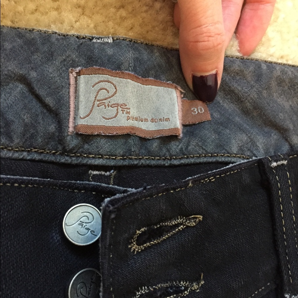 Paige jeans Sz 30 wide leg and long